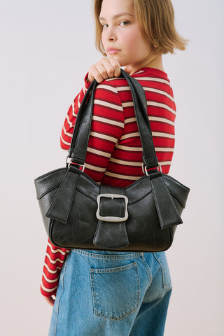 Elena Bag With Statement Buckle Black