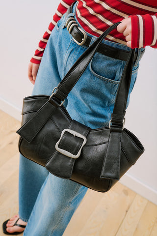 Elena Bag With Statement Buckle Black