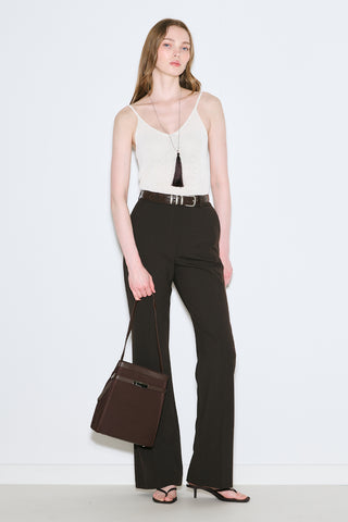 Milo Canvas Baguette Bag Brown