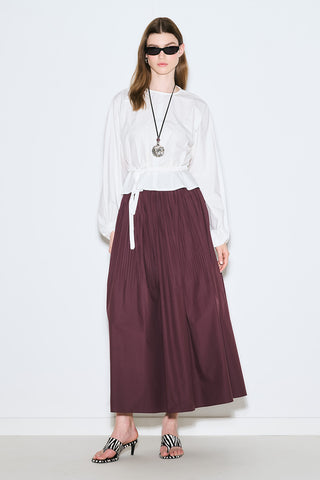 Tie Detail Cropped Blouse Ecru