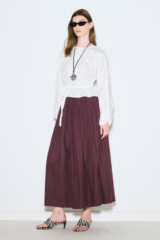 Tie Detail Cropped Blouse Ecru
