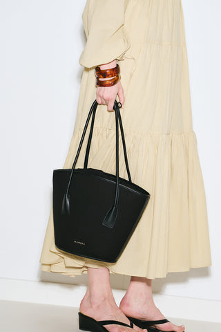 Canvas Bucket Bag Black