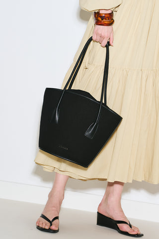 Canvas Bucket Bag Black