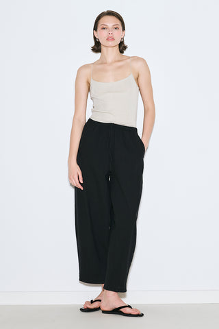 Rustic Relaxed Trousers Black
