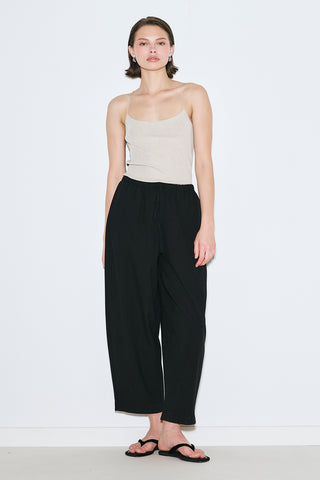 Rustic Relaxed Trousers Black