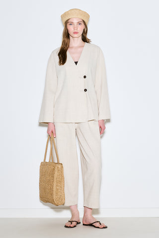 Rustic Relaxed Trousers Natural