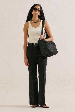 Classic Wide Leg Trousers Black