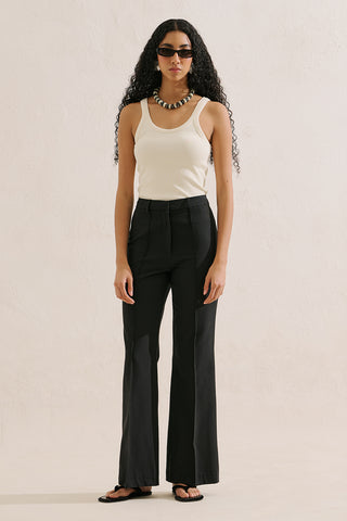 Classic Wide Leg Trousers Black
