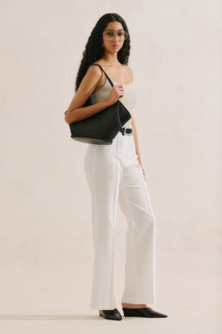 Classic Wide Leg Trousers Ecru