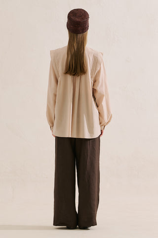 Flowing Tunic With Ruffle Detail Pink