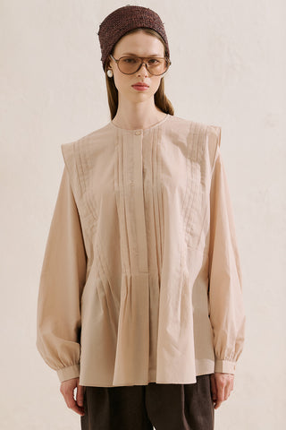 Flowing Tunic With Ruffle Detail Pink