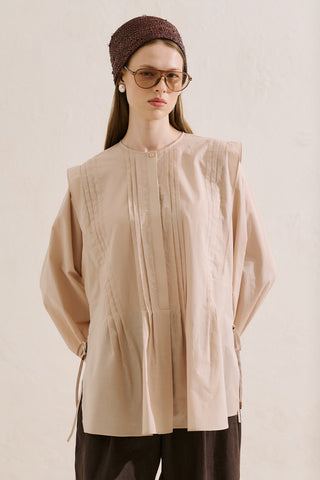 Flowing Tunic With Ruffle Detail Pink