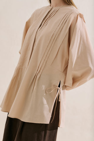 Flowing Tunic With Ruffle Detail Pink