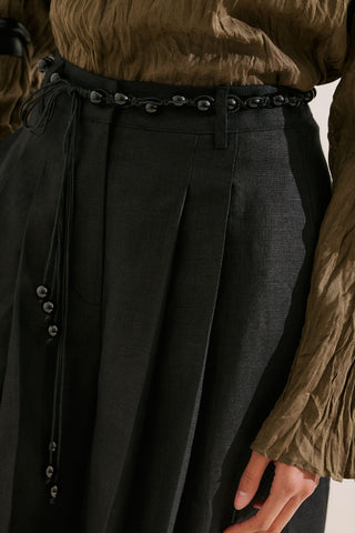 Beaded Detail Belt Black