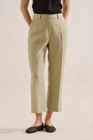 Classic Linen Trousers Stone