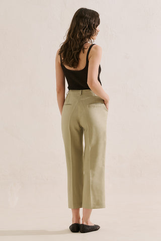 Classic Linen Trousers Stone