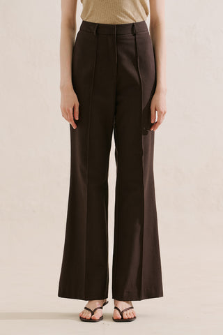 Classic Wide Leg Trousers Brown