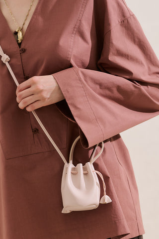 Lula Mini Ruched Bag Soft Pink