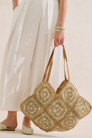 Elora Straw Bag Beige