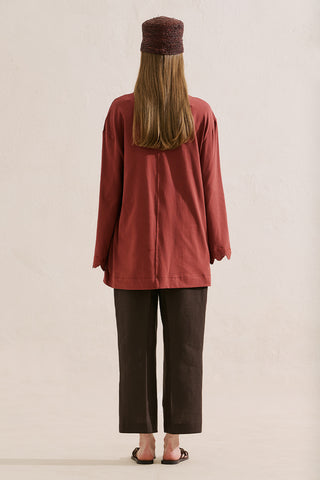 Embroidered Wide Sleeve Blouse Tile