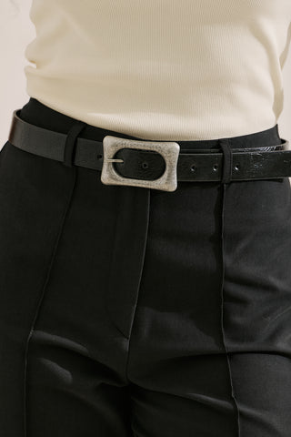 Vintage Buckle Belt Black