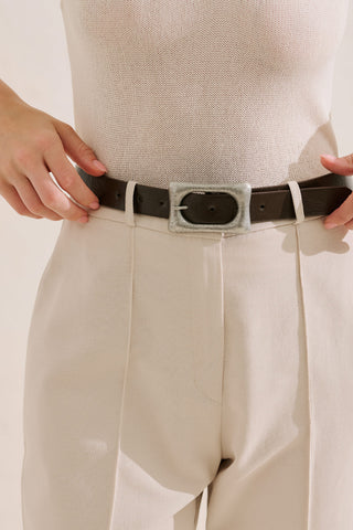 Vintage Buckle Belt Brown