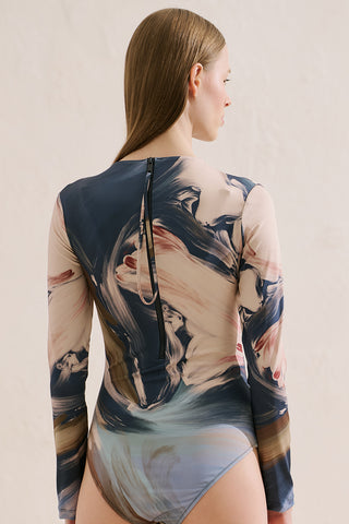 Patterned Surf Swimsuit Blanca