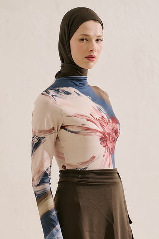 Patterned Surf Swimsuit Blanca