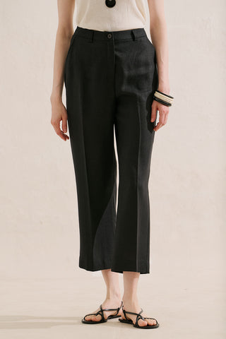 Classic Straight Leg Trousers Black
