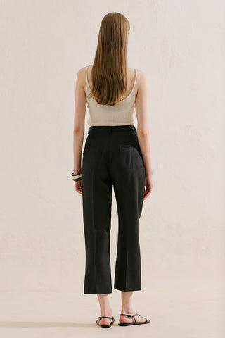 Classic Straight Leg Trousers Black