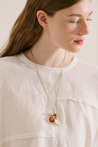 Linen Wide Sleeve Blouse Ecru