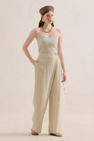 Muslin Wrap Trousers Sand