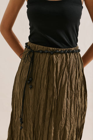 Beaded Detail Belt Black