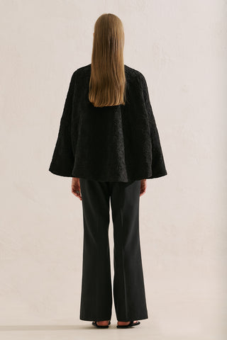 Premium Embroidered Kimono Black