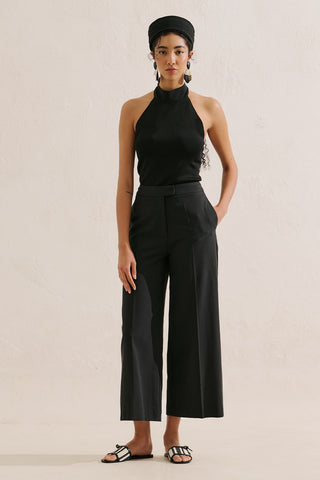 Classic Wide Leg Shorts Black