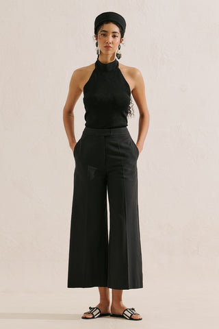 Classic Wide Leg Shorts Black