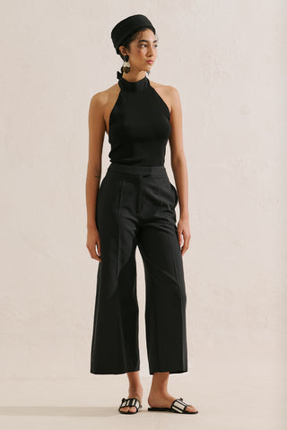 Classic Wide Leg Shorts Black