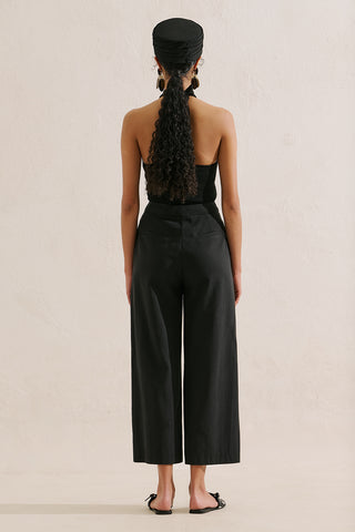 Classic Wide Leg Shorts Black