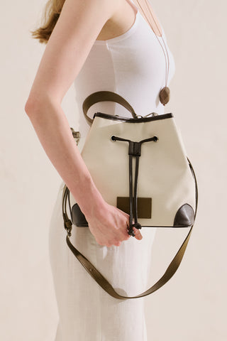 Nomad Canvas Bucket Bag Brown