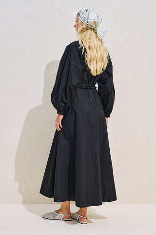 Edith Shirt Dress Black