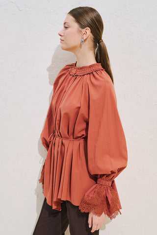 Lace Sleeve Edition Blouse Tile
