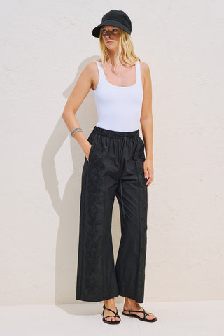 Limited Edition Embroidered Trousers Black