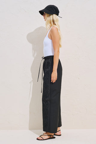 Limited Edition Embroidered Trousers Black