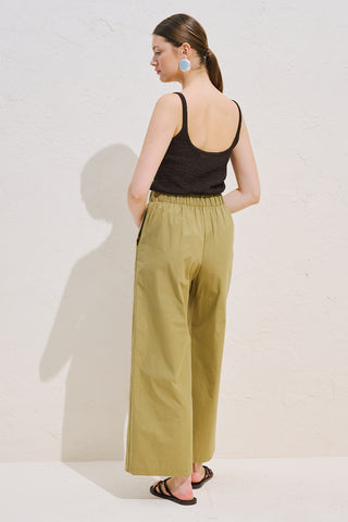 Limited Edition Embroidered Trousers Khaki