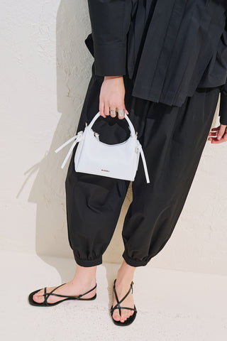 Camila Mini Bow Bag White