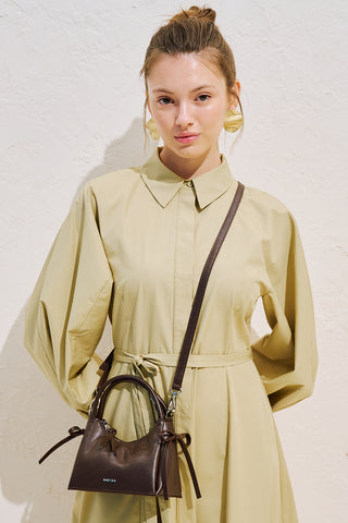 Camila Mini Bow Bag Dark Brown
