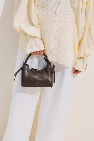 Camila Mini Bow Bag Dark Brown