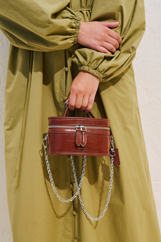Mita Mini Zip Bag Brown