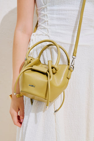 Amoree Knot Handle Bag Green
