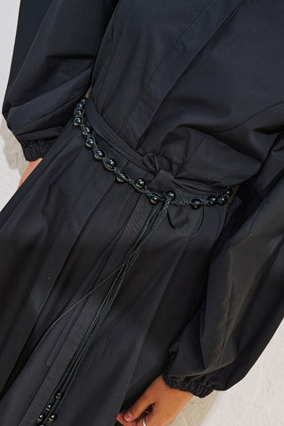 Beaded Detail Belt Black